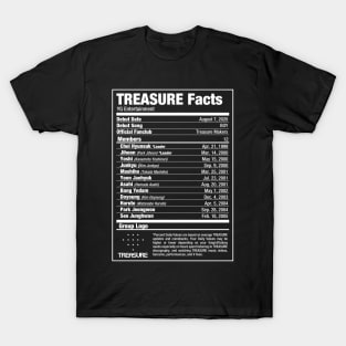 TREASURE Kpop Nutritional Facts 2 T-Shirt